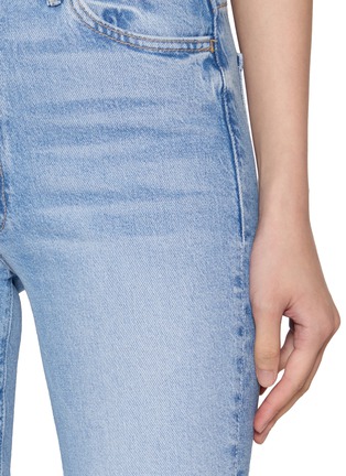  - MOTHER - The Hustler Ankle Fray Light Wash Jeans