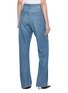 Back View - Click To Enlarge - MOTHER - Lasso Sneak Pinstriped Cotton Denim Jeans