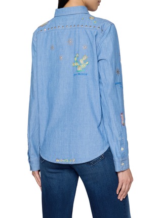 Back View - Click To Enlarge - MOTHER - The Foxy Boxy Embroidered Shirt