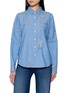 MOTHER The Foxy Boxy Embroidered Shirt