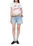 Figure View - Click To Enlarge - MOTHER - The Extra Mile Short Fray Cotton Denim Shorts