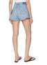 Back View - Click To Enlarge - MOTHER - The Flutter Fray Light Wash Shorts