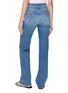 Back View - Click To Enlarge - MOTHER - The Kick It Medium Wash Jeans