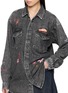  - MOTHER - Exes And Ohs Embroidered Cotton Denim Shirt