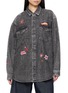 MOTHER Exes And Ohs Embroidered Cotton Denim Shirt