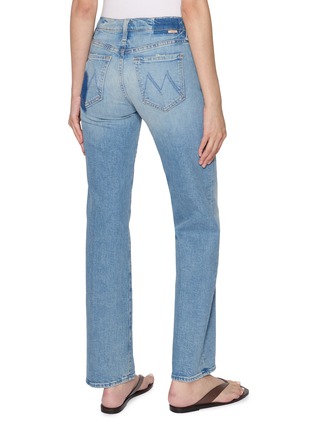 Back View - Click To Enlarge - MOTHER - The Mid Rise Zip Rambler Light Wash Jeans