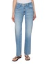 MOTHER The Mid Rise Zip Rambler Light Wash Jeans