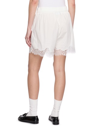 Back View - Click To Enlarge - LMND - Lace Trim Lumi Shorts