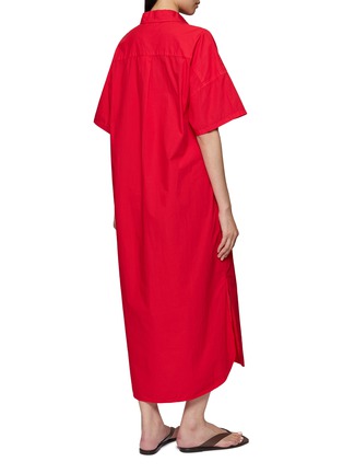 Back View - Click To Enlarge - LMND - Chiara Short Sleeve Shirt Maxi Dress