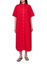 Main View - Click To Enlarge - LMND - Chiara Short Sleeve Shirt Maxi Dress