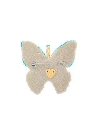 Detail View - Click To Enlarge - OLIVIA DAR - Butterfly Beaded Brooch