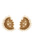 OLIVIA DAR Sun Moon Stud Earrings