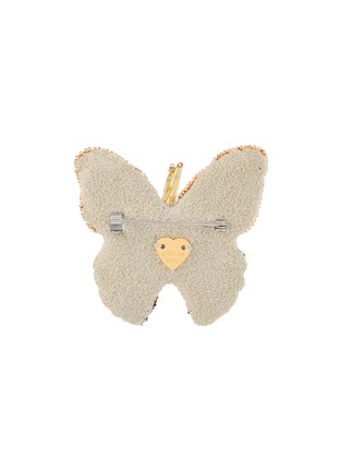 Detail View - Click To Enlarge - OLIVIA DAR - Butterfly Beaded Brooch