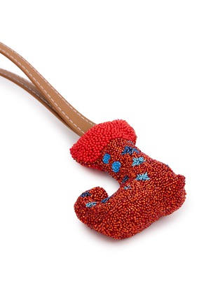 Detail View - Click To Enlarge - OLIVIA DAR - Boot Beaded Bag Charm