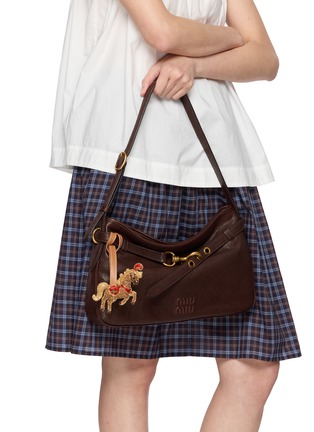 Figure View - Click To Enlarge - OLIVIA DAR - Horse Beaded Bag Charm