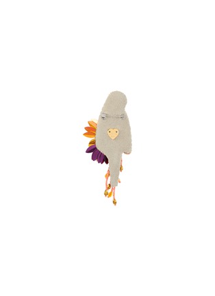 Detail View - Click To Enlarge - OLIVIA DAR - Parrot Beaded Brooch
