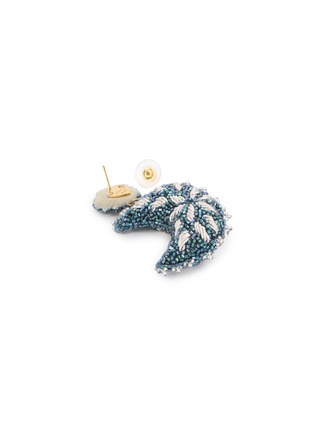 Detail View - Click To Enlarge - OLIVIA DAR - Moon Beaded Drop Earrings
