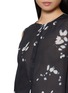  - THEORY - Sleeveless Floral Print Button Up Shell Top