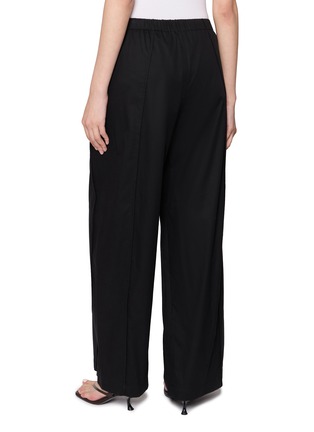 Back View - Click To Enlarge - THEORY - Cruve Elasticated Waistband Parachute Feather Chino Pants
