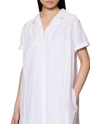  - THEORY - Short Sleeve Polo Collar Midi Dress