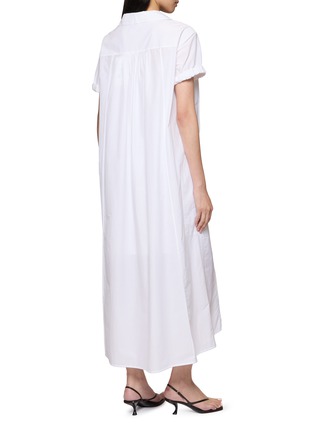 Back View - Click To Enlarge - THEORY - Short Sleeve Polo Collar Midi Dress