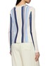Back View - Click To Enlarge - THEORY - Striped Ribbed Knit Cardigan