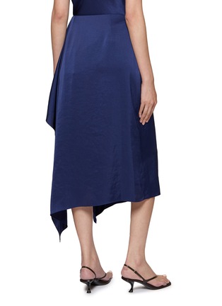 Back View - Click To Enlarge - THEORY - Draped Satin Sarong Skirt