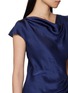  - THEORY - Sleeveless Cowl Neck Crushed Satin Blouse