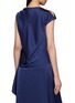 Back View - Click To Enlarge - THEORY - Sleeveless Cowl Neck Crushed Satin Blouse