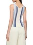 Back View - Click To Enlarge - THEORY - Striped Ribbed Knit Tank Top