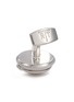 Detail View - Click To Enlarge - TATEOSSIAN - Porthole Picture Frame White Bronze Cufflinks