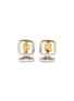 TATEOSSIAN 22K Gold Nugget Rhodium Sterling Silver Cufflinks