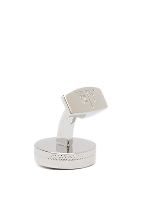 Detail View - Click To Enlarge - TATEOSSIAN - Star Weave Palladium Plated Brass Cufflinks