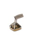 Detail View - Click To Enlarge - TATEOSSIAN - Pyramid Stone citrine Enamel Rhodium Sterling Silver Cufflinks