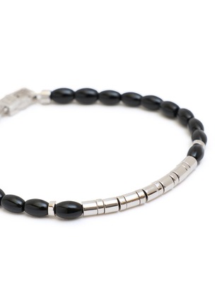 Detail View - Click To Enlarge - TATEOSSIAN - Coffee Bamboo Bended Silver bracelet