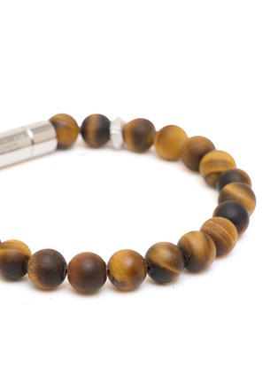 Detail View - Click To Enlarge - TATEOSSIAN - Pop Mobius Beaded Rhodium Sterling Silver Bracelet