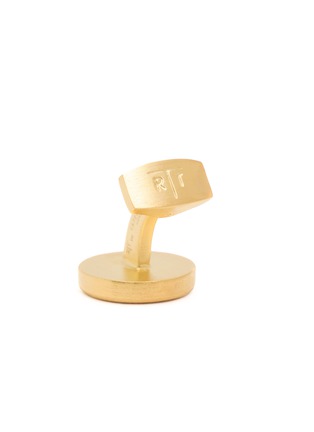 Detail View - Click To Enlarge - TATEOSSIAN - Asanoha Gold Palladium Plated Brass Cufflinks