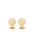 TATEOSSIAN Asanoha Gold Palladium Plated Brass Cufflinks