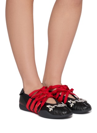 Figure View - Click To Enlarge - ADIDAS - X Simone Rocha Taekwondo Women's Ballerina Sneakers