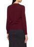 Back View - Click To Enlarge - MIU MIU - V-Neck Logo Embroidered Sweater