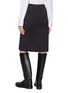 Back View - Click To Enlarge - MIU MIU - Logo Patch Midi Skirt