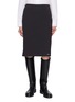 MIU MIU Logo Patch Midi Skirt