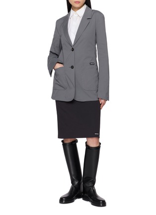 Figure View - Click To Enlarge - MIU MIU - Logo Patch Midi Skirt
