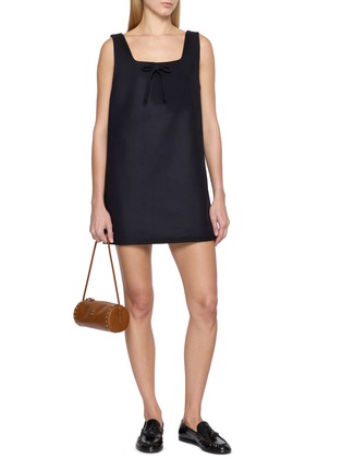 Figure View - Click To Enlarge - MIU MIU - Lana Bow-Detail Mini Dress