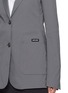  - MIU MIU - Logo Patch Single Breasted Blazer
