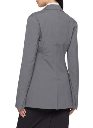 Back View - Click To Enlarge - MIU MIU - Logo Patch Single Breasted Blazer