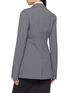 Back View - Click To Enlarge - MIU MIU - Logo Patch Single Breasted Blazer