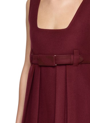  - MIU MIU - Lana Belted Pleated Mini Dress