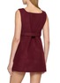 Back View - Click To Enlarge - MIU MIU - Lana Belted Pleated Mini Dress