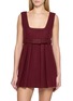 MIU MIU Lana Belted Pleated Mini Dress